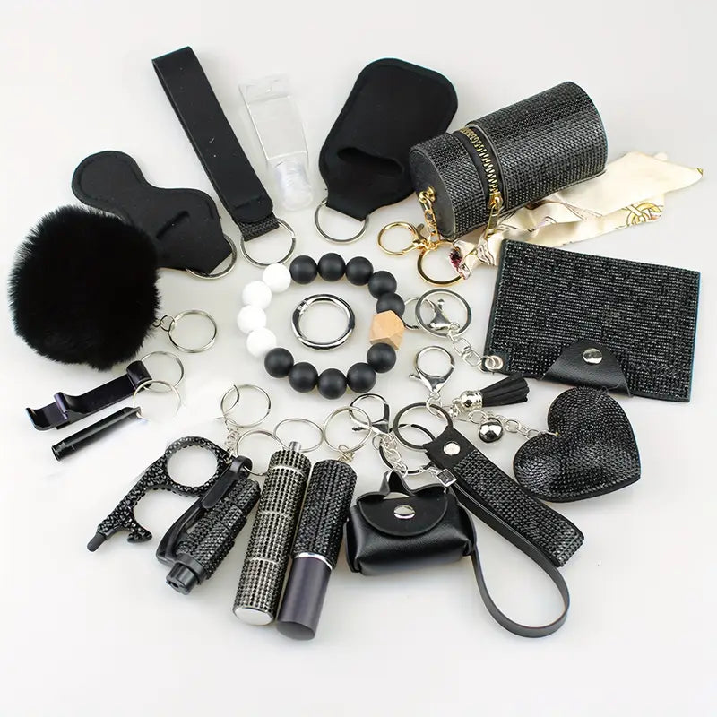 PORTE CLE DE SECURITE POUR FEMME 18 PIECES