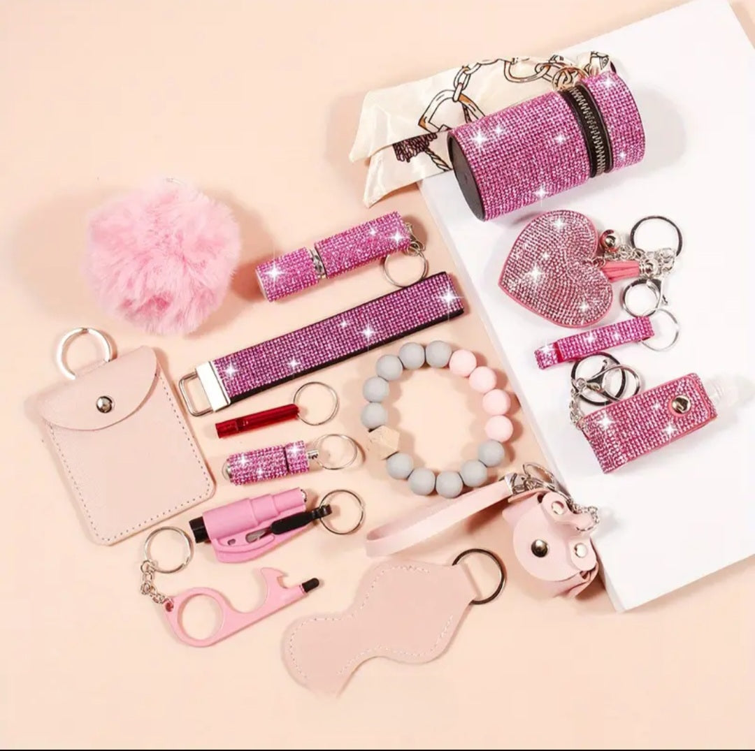 PORTE CLE DE DEFENSE POUR FEMME 15 PIECES