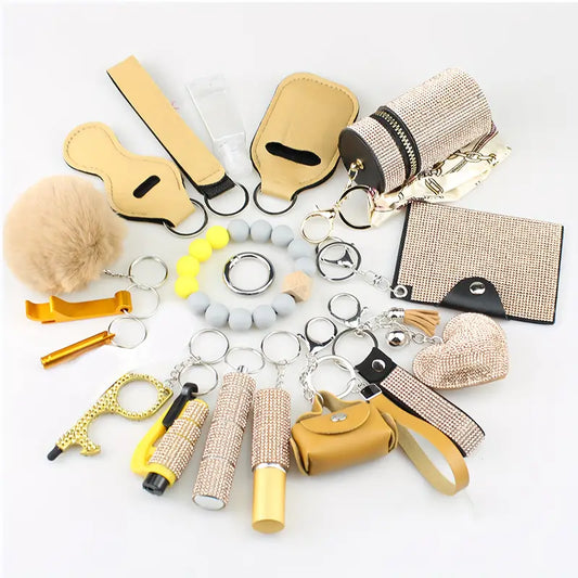 PORTE CLE DE SECURITE POUR FEMME 18 PIECES