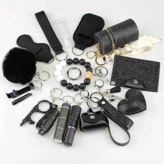 PORTE CLE DE SECURITE POUR FEMME 18 PIECES